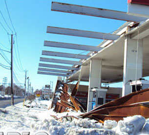 Service station canopies and building facades are battered by the elements every day while oversize vehicles and careless drivers can even cause substantial damage.