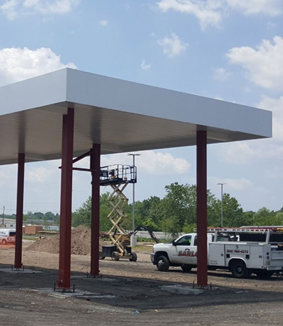 Gas Station Canopy Services | Mobile Welding | Sarlo Corporation